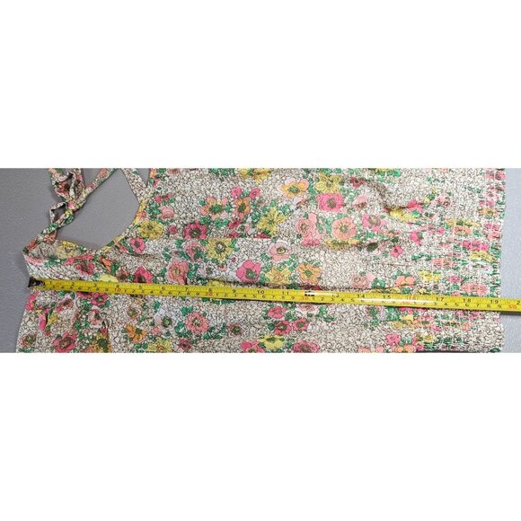 Sundays Womens S Ada Puff Sleeve Elastic Waist Crop Top Blouse in Wallflower NWT - Picture 6 of 9